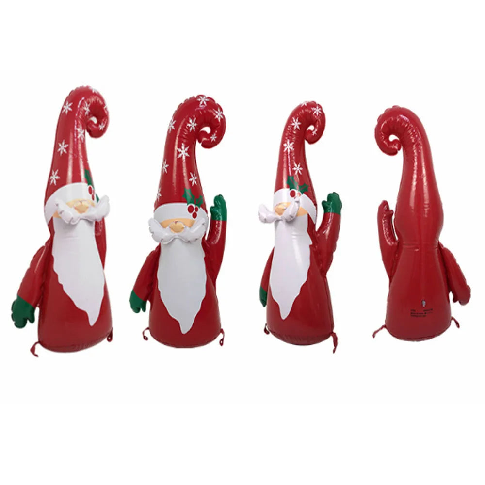 Christmas Inflatable Decor Set, Nutcracker Santa Mailbox Gingerbread Man, Festive Ornaments for Holiday Party, Yard Decoration