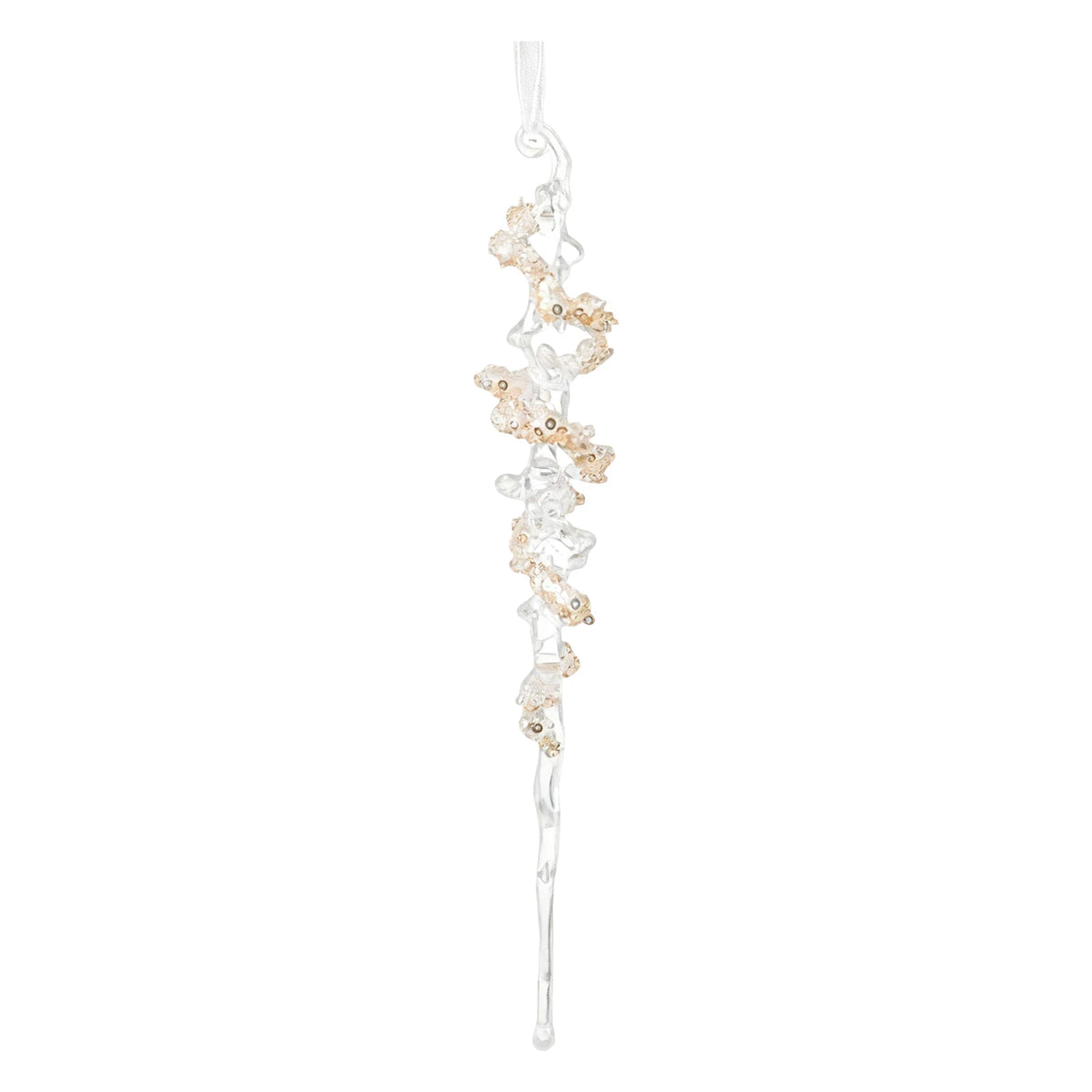 Christmas Tree Decoration Crystal Decorations Hanging Snowflake Icicle Clear Crystal Decoration Christmas Party Decoration