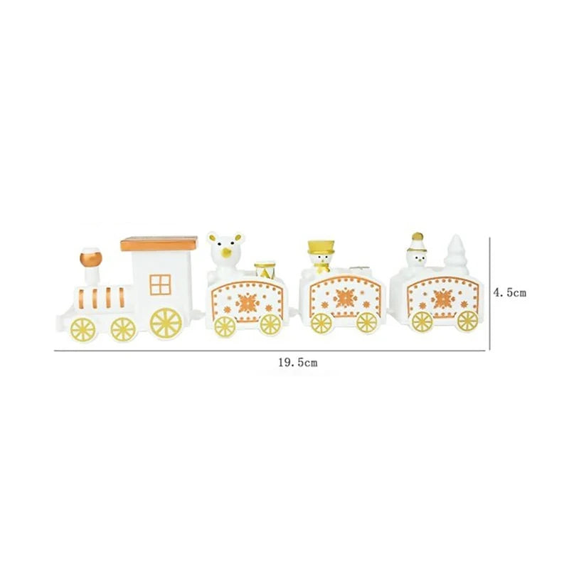 【S】Christmas Children's Party Dessert Table Accessories Christmas Plastic Train Ornament Festive Decorations