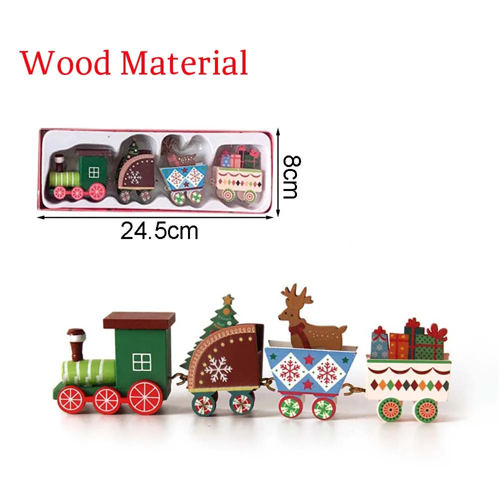 Christmas Wood Train,Merry Christmas Decorations For Home 2026,Christmas Ornament,New Year 2026 Gifts