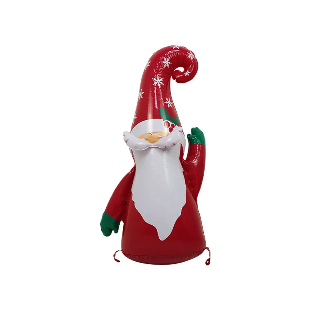 Christmas Inflatable Decor Set, Nutcracker Santa Mailbox Gingerbread Man, Festive Ornaments for Holiday Party, Yard Decoration